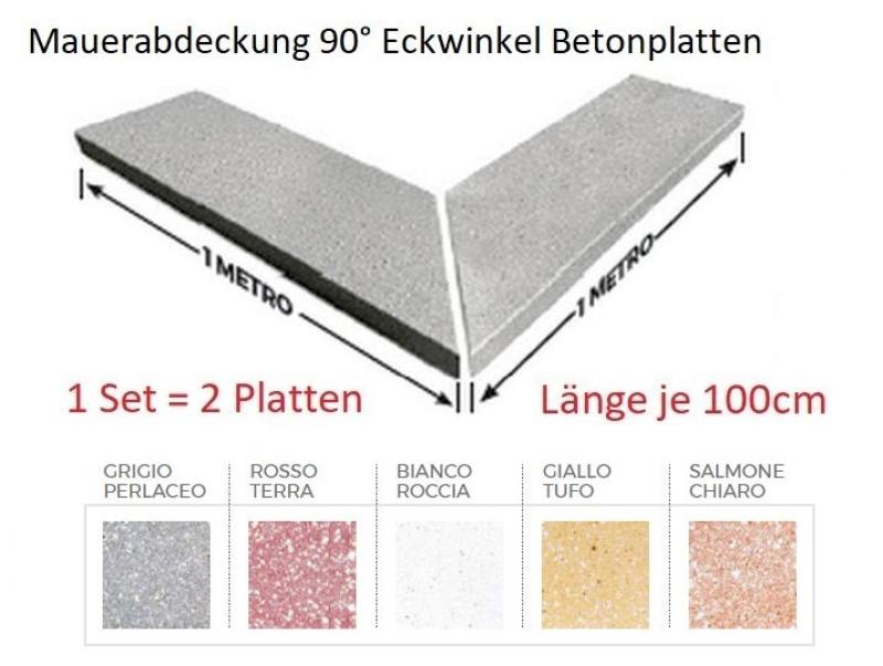 flache Mauer Abdeckplatte Eckwinkel